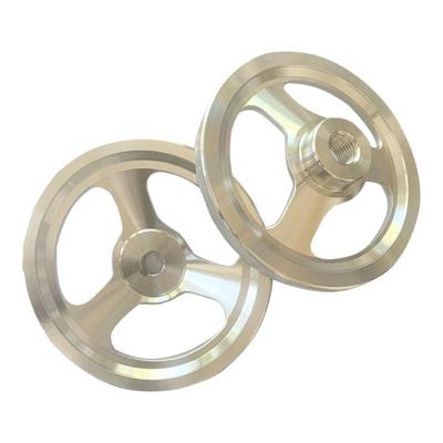 304不锈钢滚花手轮304手柄