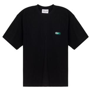 SOLID HOMME 春夏新款男士黑色休闲短袖圆领T恤银泰百货 301574