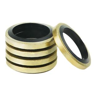 丁腈半包组合垫圈公制垫堵头橡胶垫油管接头耐油管道组合垫密封圈