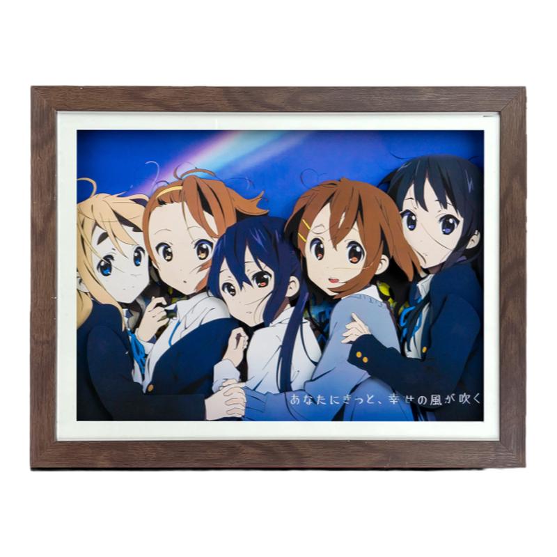 轻音少女装饰画立体画平泽唯手工