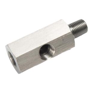 汽车改装油压表传感器接头1/8NPT M10X1不锈钢涡轮增压接头三通