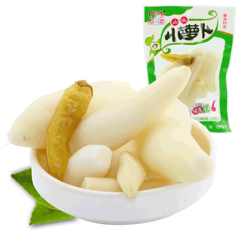 兰溪酸辣泡椒小萝卜腌制泡菜下饭萝卜干[玉格格小萝卜130g*15包]