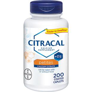 【自营】美国拜耳美信钙片Citracal柠檬酸钙维生素D3补钙中老年钙
