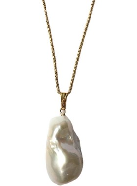 一图一物巴洛克大鱼尾珍珠吊坠女