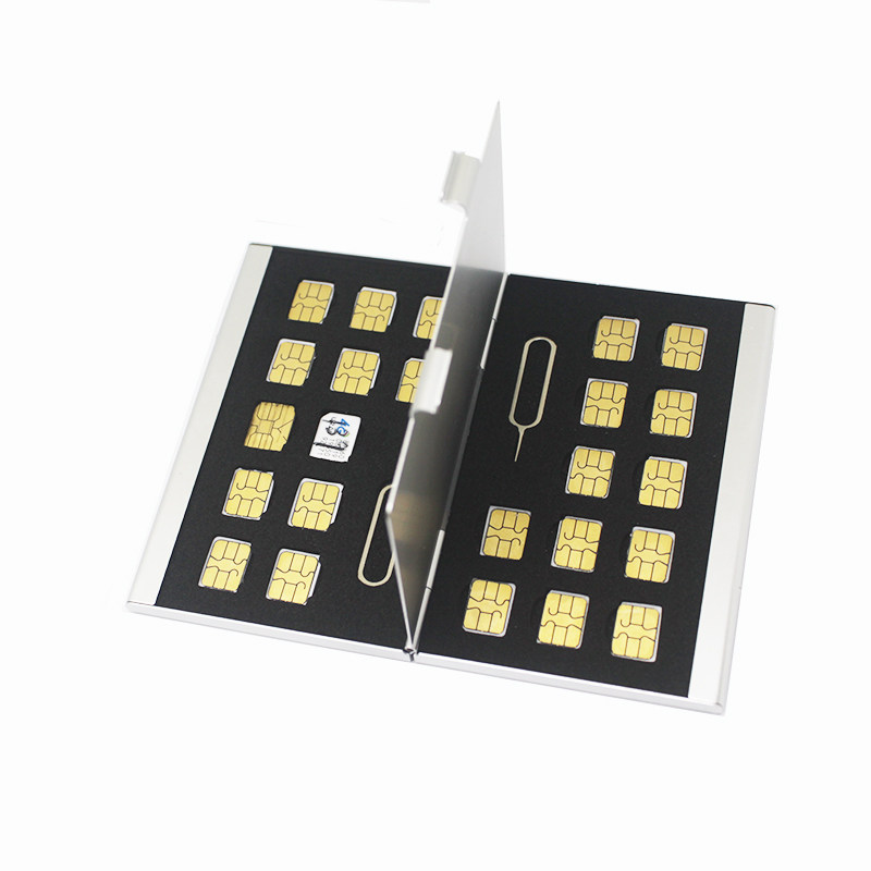 电话卡收纳盒卡包便携手机nano sim小卡整理保护套大容量送标签针