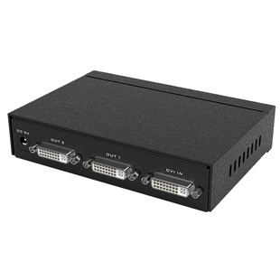 迈拓维矩MT-DV2H DVI分配器一分二1进2出 高清数字DVI-D视频电脑显示器分屏分支器1080p