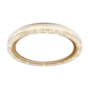 led卧室吸顶灯现代简约护眼主卧灯2025年圆形水晶轻奢大气客厅灯