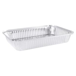 3120锡纸盒烤鱼大号加厚大容量打包盒烤鸡鸭鹅长方形外卖盒带盖