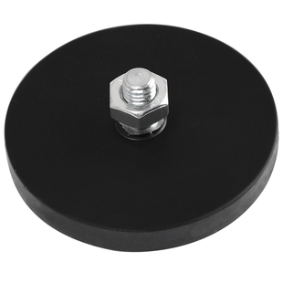 包胶强磁车顶吸盘强磁底座广告牌吸盘汽车射灯支架定位器包胶磁铁