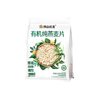 阴山优麦天然有机纯燕麦片630g