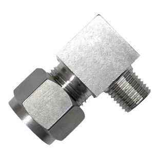 304不锈钢管卡套接头终端铜管直角弯头气源90度快速直接外螺纹802