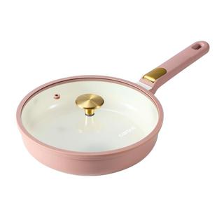 卡罗特平底锅不粘锅家用钛陶瓷牛排煎锅煎蛋锅煎饼锅专用锅电磁炉