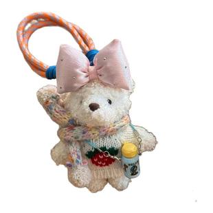 韩国东大门可爱卡通毛绒包包挂件2025新款高级感包挂饰钥匙扣礼物