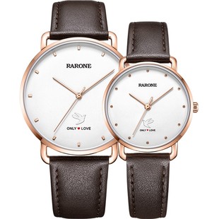 【新年礼物】Rarone雷诺情侣手表爱情鸟男女对表石英腕表时尚学生