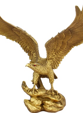 纯铜办公室雄鹰展翅创意开业礼品