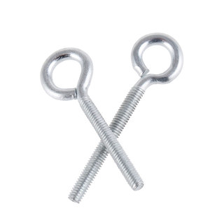铁白锌吊环螺丝 带圈挂钩圆环螺栓加长闭口羊眼机牙螺丝M4M5M6M8