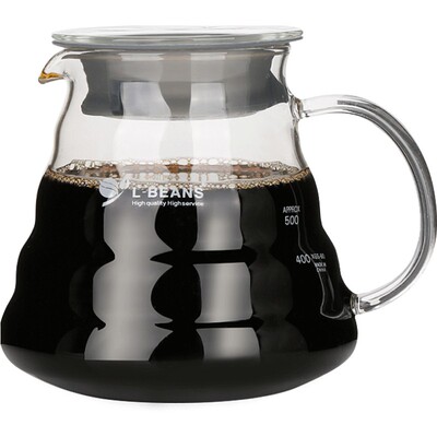 l-beans耐热玻璃咖啡器具云朵壶