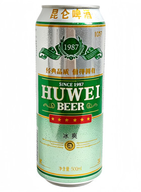 虎威昆仑冰爽啤酒500ml罐装