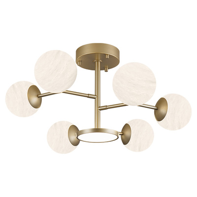 客厅吊灯法式中古奶油风吸吊式