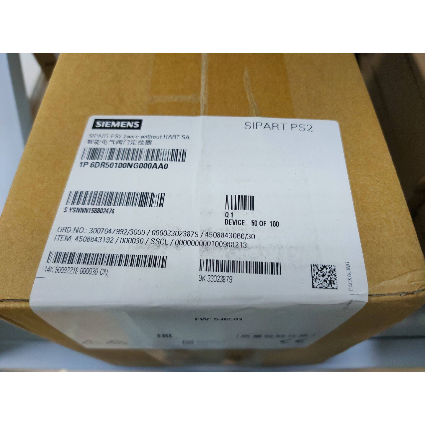 议价西门子 6DR5020-0NG13-0AA9 R2J 阀门定位器 全新原装正品