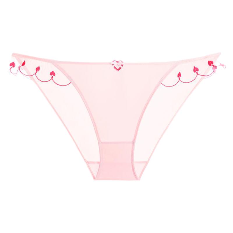 3条98元好奇小姐性感超薄蕾丝低腰三角内裤女抗菌纯棉裆纯欲舒适