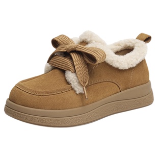 红蜻蜓雪地靴女2025冬季新款女鞋厚底加绒勃肯鞋保暖加厚毛绒棉鞋