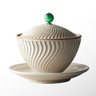 九土隔水炖盅陶瓷带盖一人份食蒸蛋碗家用烤梨燕窝蒸盅炖罐小汤盅