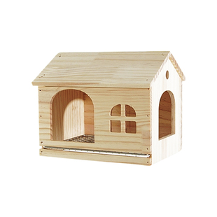 【宠大条】鹦鹉鸟窝木屋抽拉不锈钢底网虎皮牡丹玄凤躲避玩具鸟房