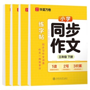 3-6年级同步作文练字帖小学生专用字帖三年级四五六年级下册人教版课本每日一练优美句子好词好句积累作文练字帖