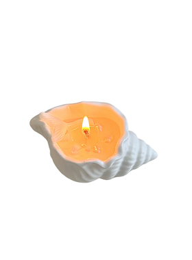 简约纯白海洋蜡烛氛围营造桌面摆件装饰高级感生日礼物