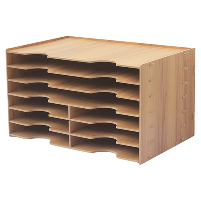 A3多层文件架A4纸桌面办公书架打印机架文件夹置物框收纳整理架