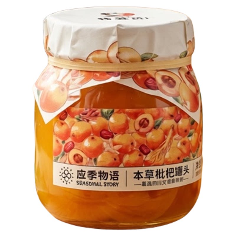 应季物语枇杷水果果汁罐头
