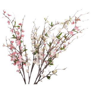 仿真梅花枝桃花干花腊梅花塑料假花束客厅插花瓶摆设室内家居装饰