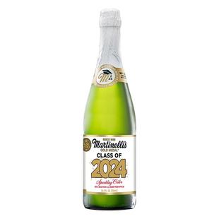 【2支】Martinelli's马添利NFC气泡苹果汁纯果汁饮料饮品750ml