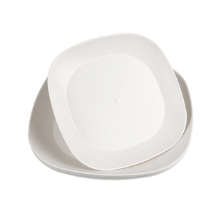 一次性盘子稻壳方盘耐高温加厚水果坚果盘餐盘骨碟野餐烧烤碟家用