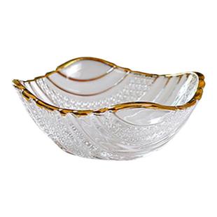 水晶玻璃碟果盘小精致碟子盘子高颜值水果盘糖果碗美容院零食高级