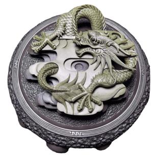 圆形新款水写毛笔宣纸字贴毛毡垫 书画 学生欧楷字帖笔洗金墨龙砚