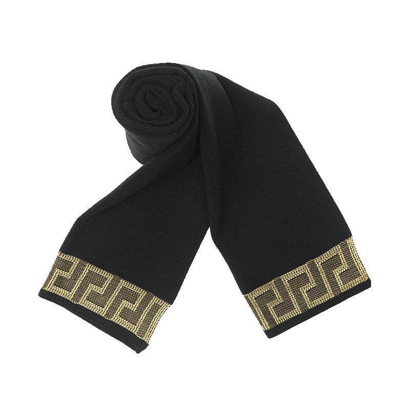 【自营】Versace/范思哲男士简约图腾长款方形围巾披肩长方形丝巾
