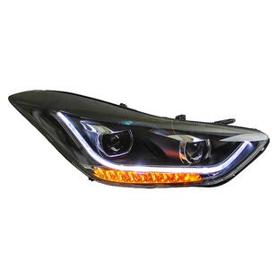 朗动大灯总成 12-18款朗动LED大灯改装激光双透镜日行灯流光转向