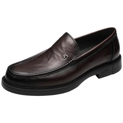 沙驰真皮商务皮鞋男鞋男士新款