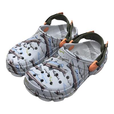 Crocs/卡骆驰男童特林印花洞洞鞋