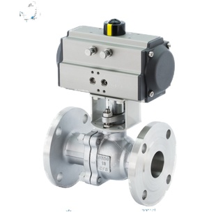 气动不锈钢法兰球阀 气动球阀 不锈钢球阀Q641F-16P DN15 DN20