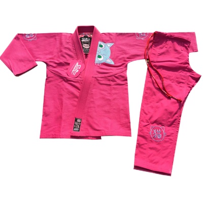 sunrise粉色道服女款bjj巴西柔术