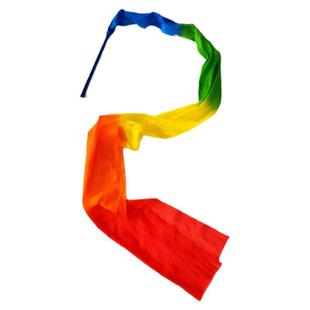 张灯结彩舞蹈彩带跳舞专用绸带带棒演出专业手持道具新年喜庆表演