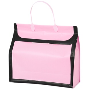 新款魔塑手提袋免税店袋服装袋塑料礼品袋网红透明袋购物袋子定制