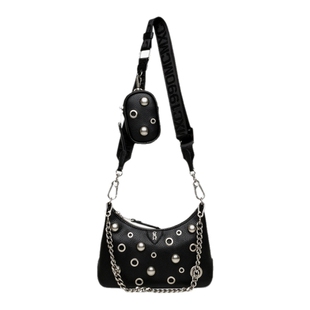 Steve Madden思美登BRALEN26早春焕新铆钉斜挎包月亮包