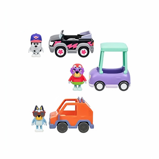 Bluey布鲁伊老奶奶车SUV和Muffin马芬赛车小玩具男女孩生日礼物