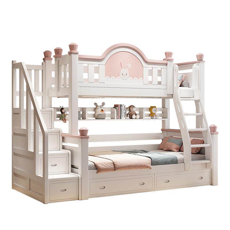 5折新品:樱桃木公主兔子上下床