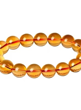 单圈手串天然巴西柠檬黄手串