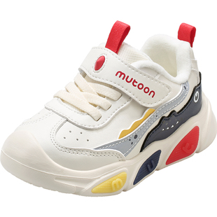 牧童男童运动鞋2025秋冬新款小鳄鱼鞋子加绒保暖儿童闪灯鞋幼儿鞋